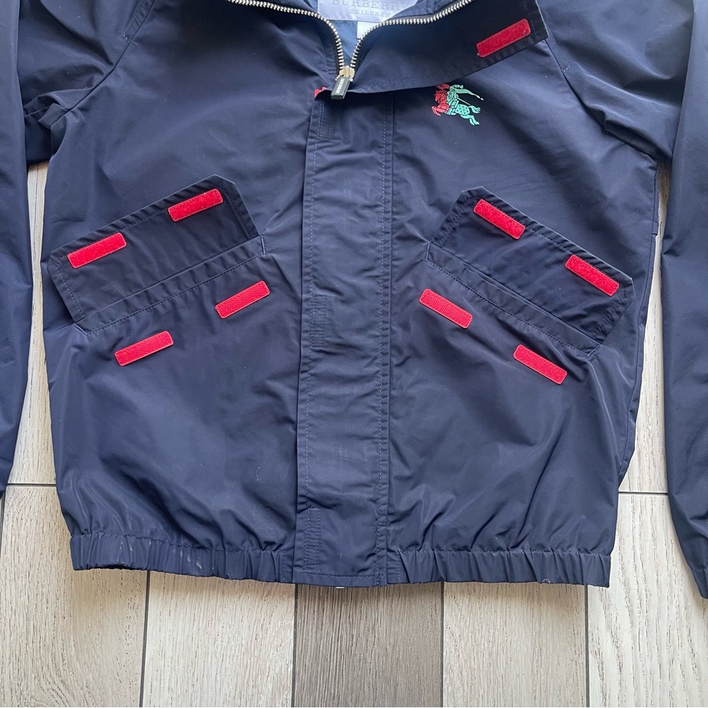 Burberry Kids Jacket in Navy with Mint Accents - Picture 5 of 10